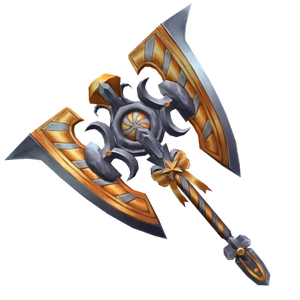 Gold Swirly Axe